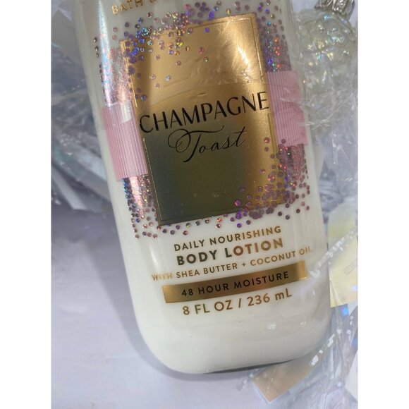 Bath & Body Works Holiday Christmas “Champagne Toast” New 3 Pc Set - Picture 8 of 12